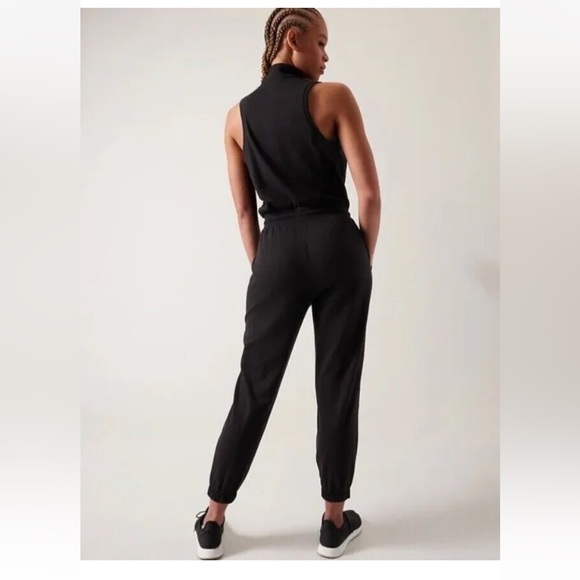 ATHLETA Allyson Felix LEGEND TRIUMPH Jumpsuit ONE-PIECE // Black - Picture 3 of 7